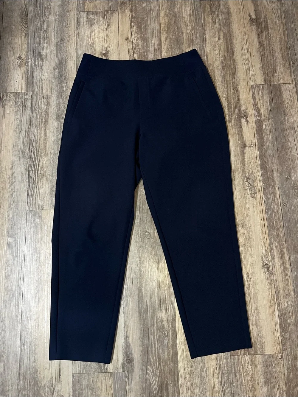 Athleta Endless High Rise Pant Navy Blue Casual Travel Women’s Size 12